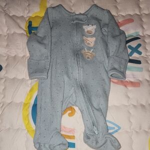 Cozy Blue Baby One Piece
